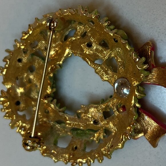 Vintage Collectible Christmas Holiday Pins Brooches & Earrings - Picture 3 of 16